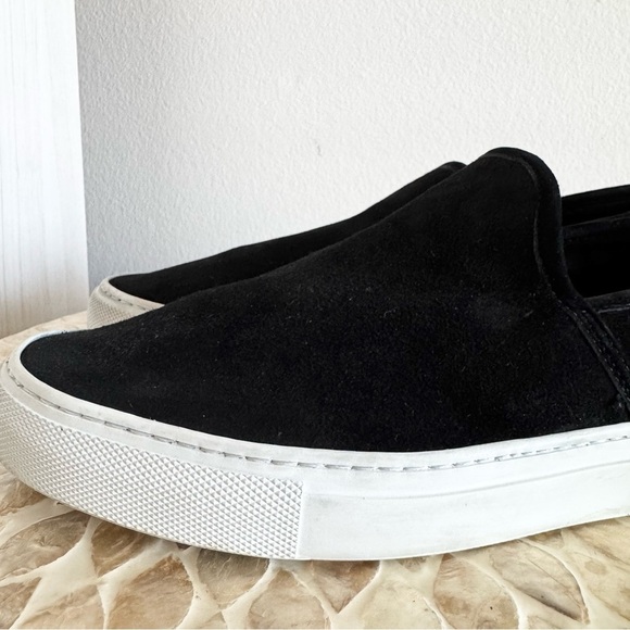 Jenni Kayne Black Slip- Ons Lounger Suede Sneakers Size 39 - Picture 4 of 11